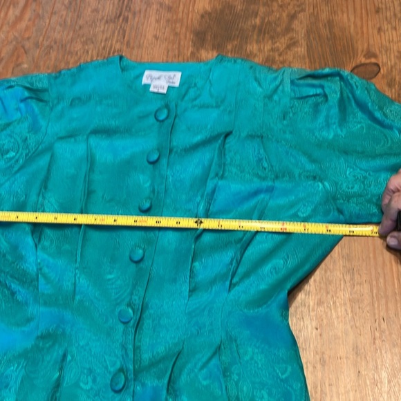 Vintage Papell Too petites 100% silk size 6 paisley design. Excellent condition. - Picture 13 of 14